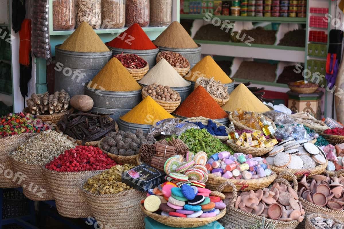 Ziravorlar savdosi yaqindan ko'rish | Close up spices sale 1