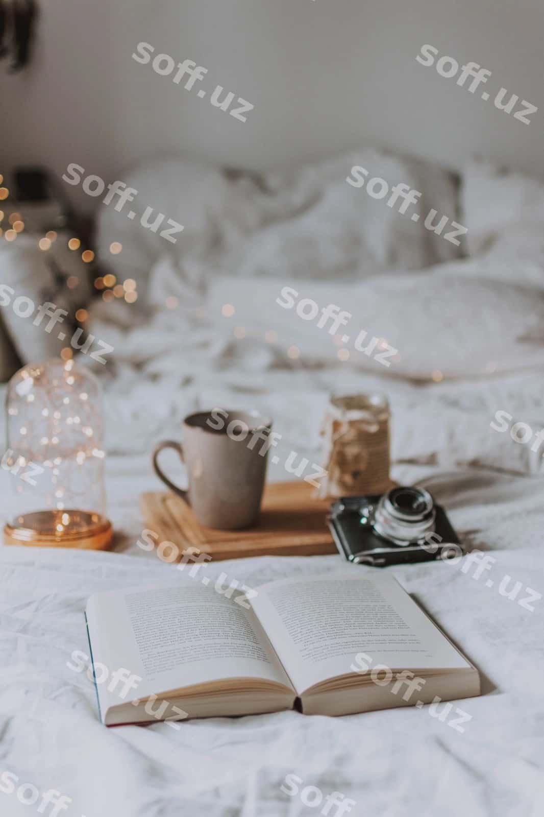 Uy uchun kofe stakanli kitob stoli | Coffee cup book table home 1