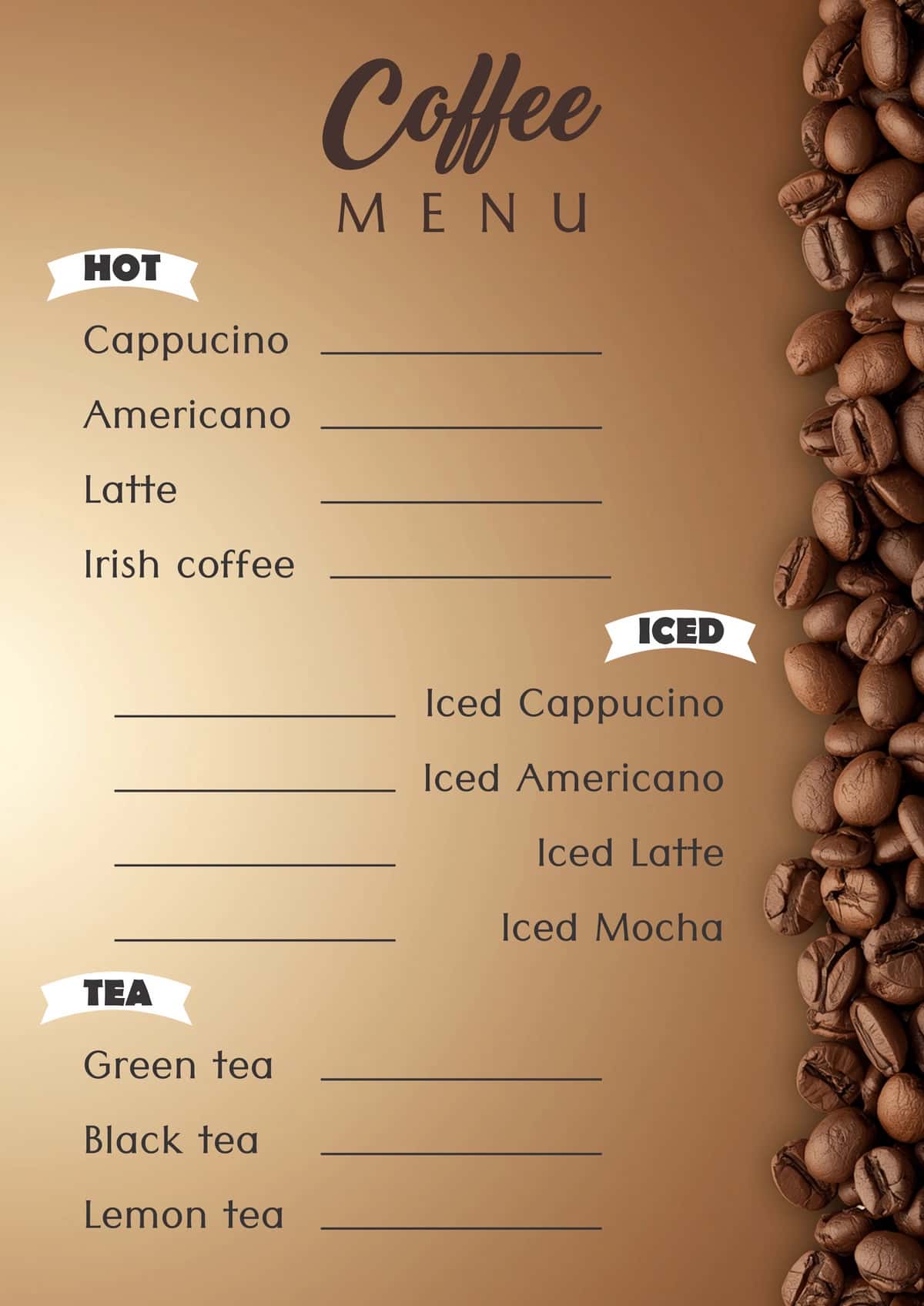 Menu shabloni 1