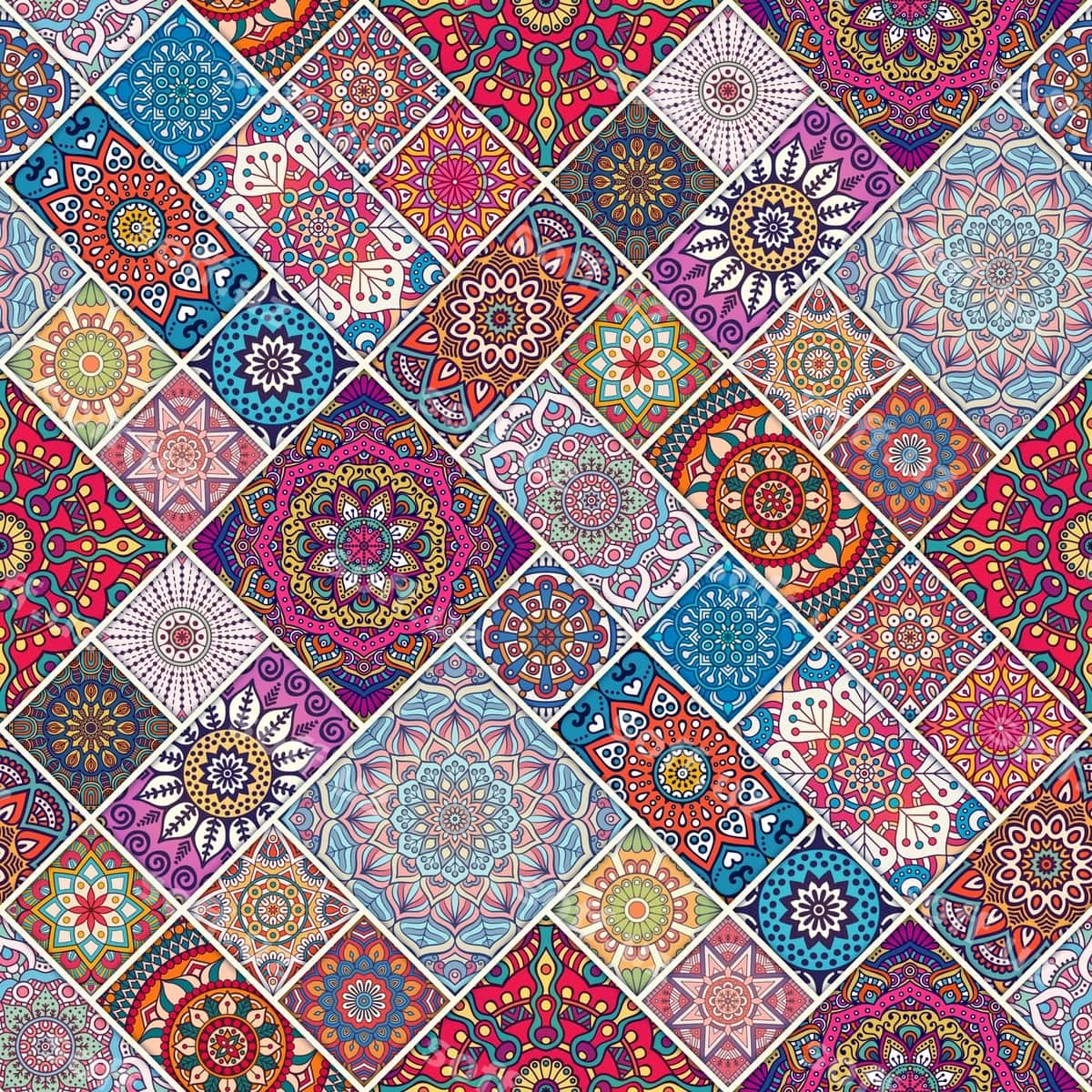 Rangli etnik naqsh | Colorful ethnic pattern 1