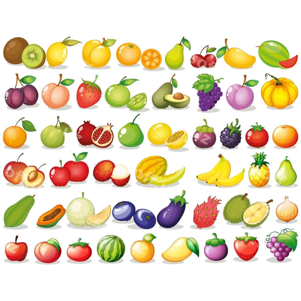 Rangli meva kollektsiyasi | Coloured fruits collection 1
