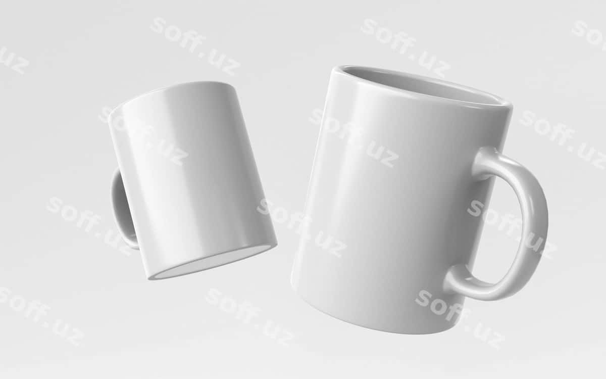 Minimal tuzilma qahvo chaynaglari | Composition minimal coffee mugs 1
