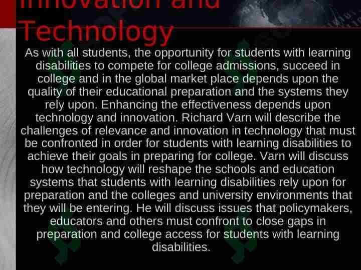 Innovation and Technology
