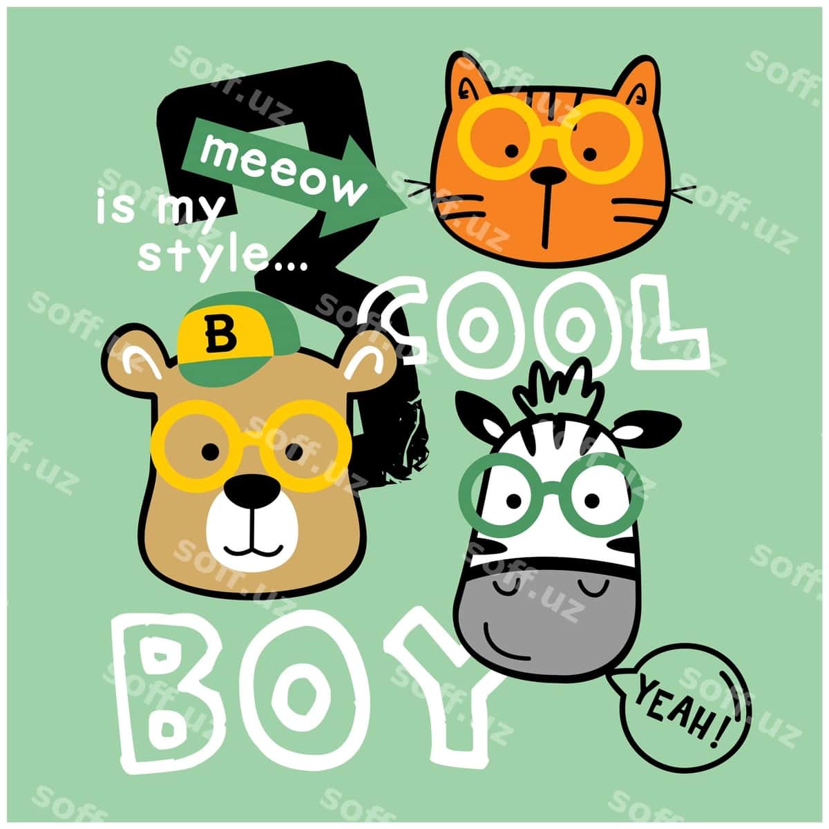 Ajoyib o'ychi kulgili hayvon kartunı | Cool boy funny animal cartoon 1