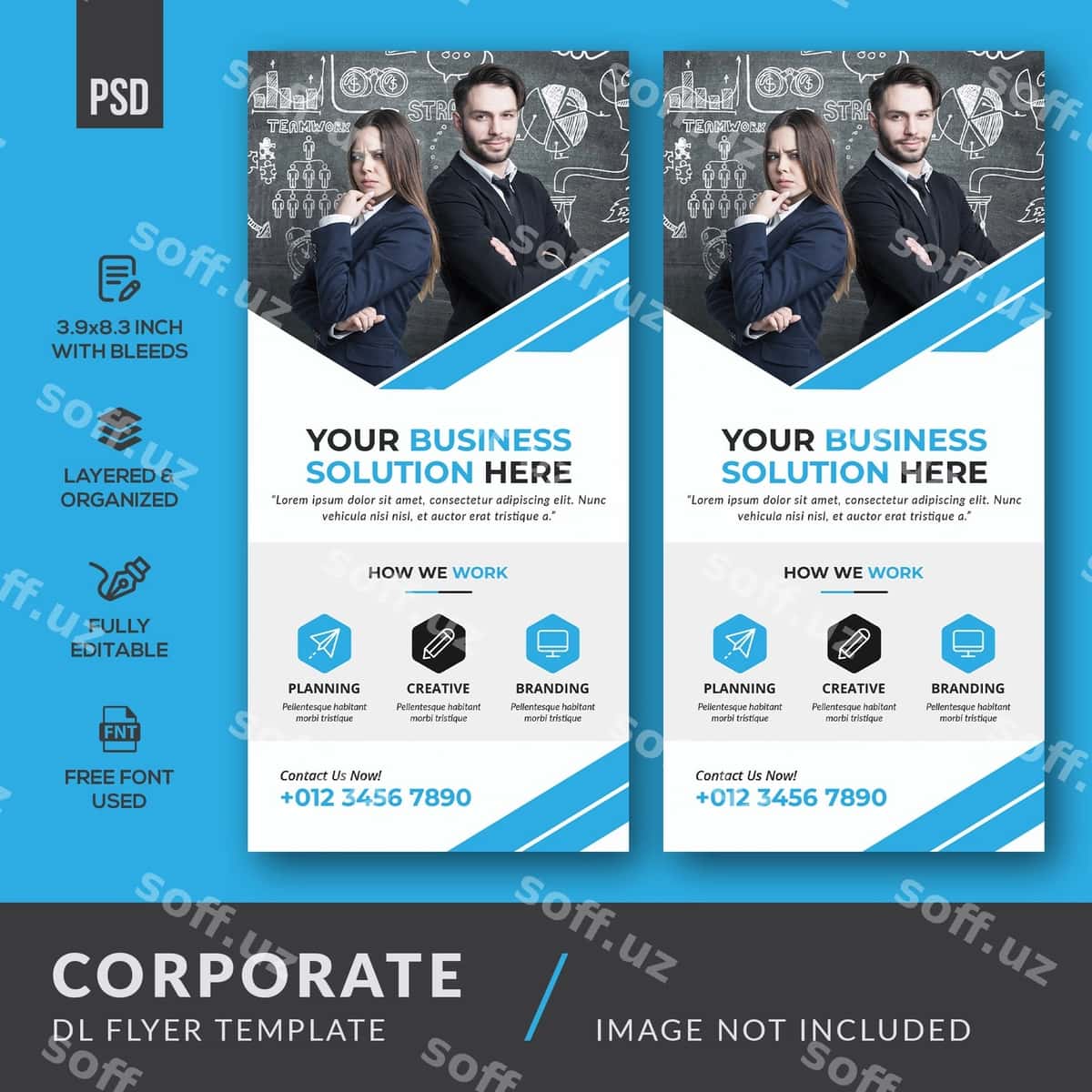 Korporativ dl flyer | Corporate dl flyer 1