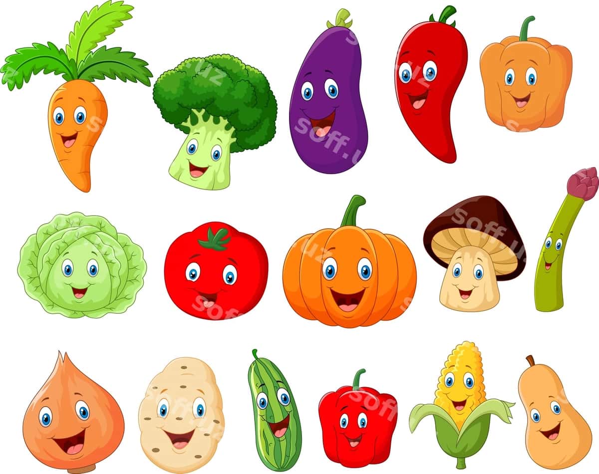 Chiroyli sabzavot multfilm qahramoni | Cute vegetable cartoon character 1
