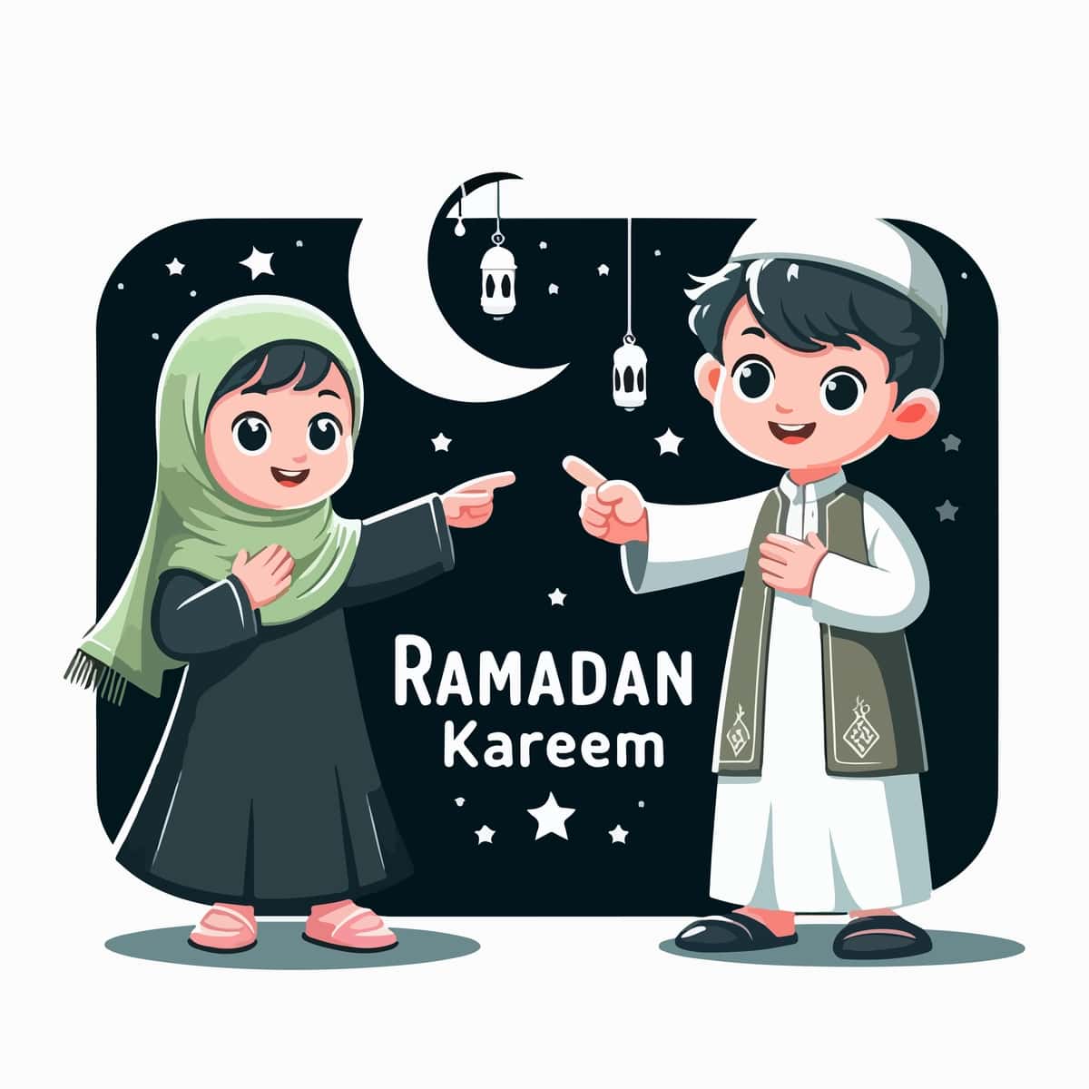 Yoqimli musulmon bola ishora qilmoqda | Cute muslim child is expressing pointing 1