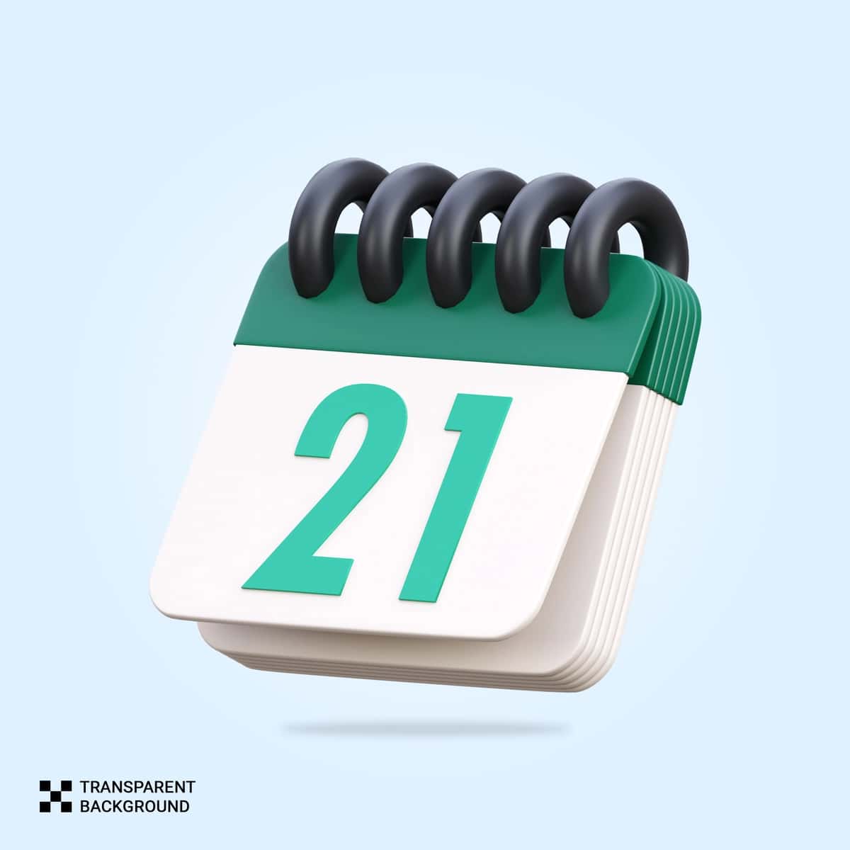 Psd 3d render kalendar belgisi | Psd 3d render calendar icon 1