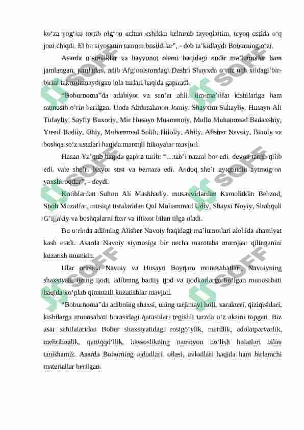 ZAXIRIDDIN MUHAMMAD BOBURNING “BOBURNOMA” ASARI 4