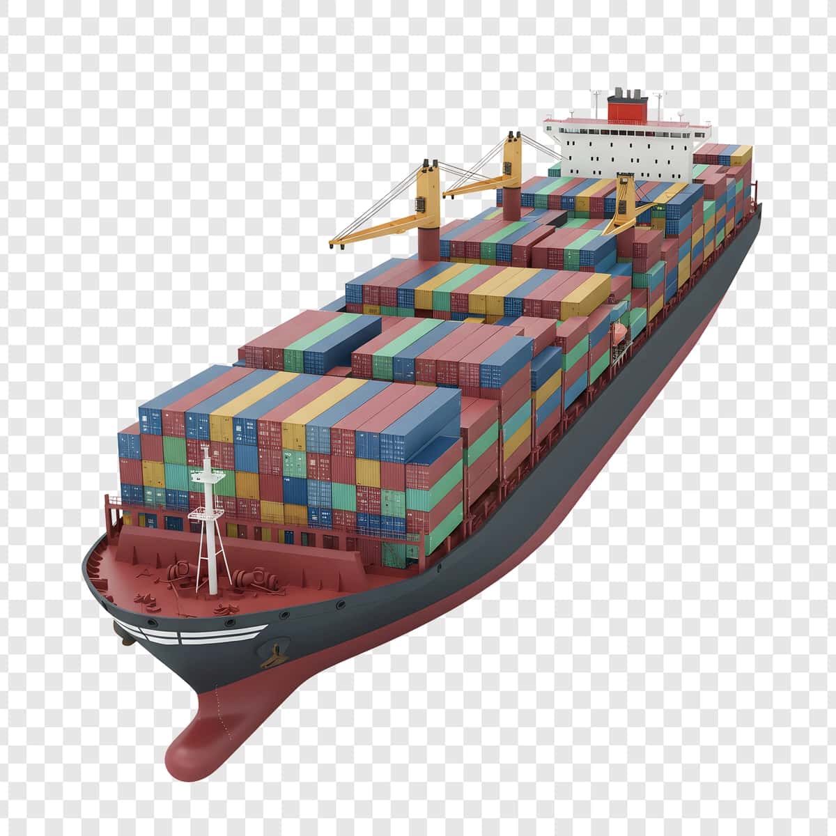 To'liq yuklangan konteyner kemasi suzib yuruvchi okean | Fully loaded container ship sailing ocean 1