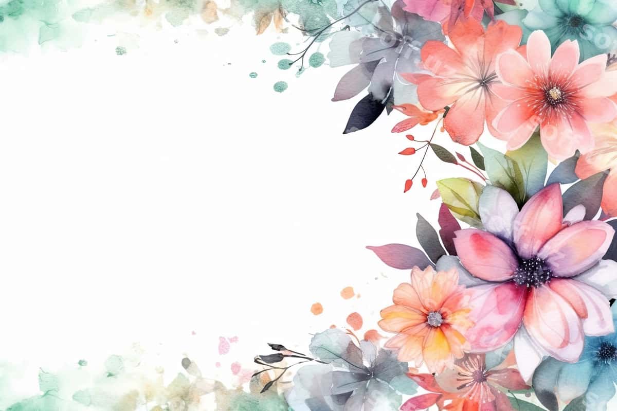 Muhim barot foni | Delicate flower background 1