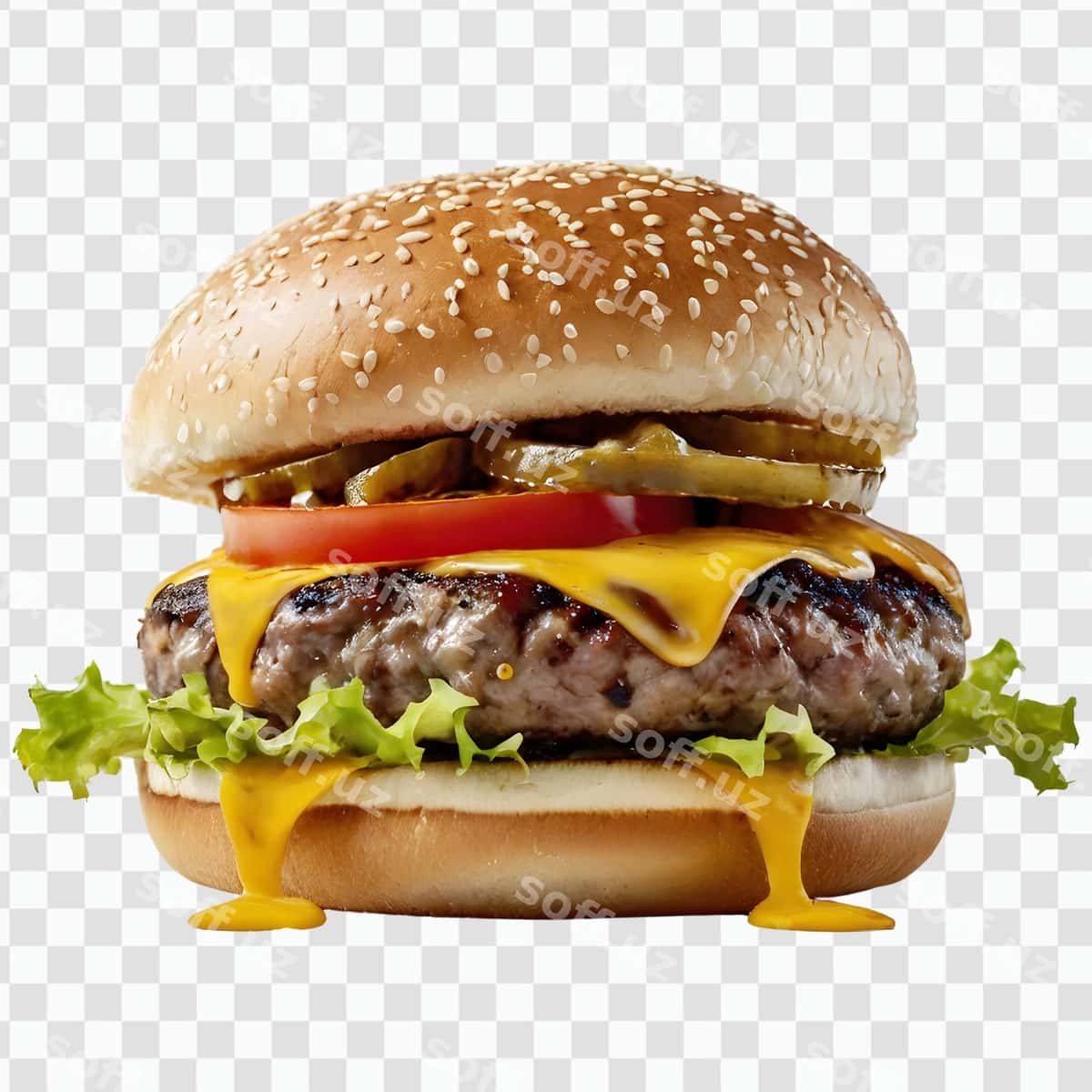Shirin burger ko'p tarkibiyotlar bilan | Delicious burger with many ingredients 1