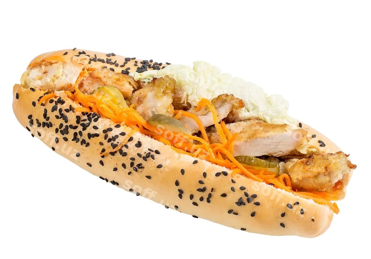 Mumtazo panini ajraltirilgan oq yuz | Delicious panini isolated white surface 1