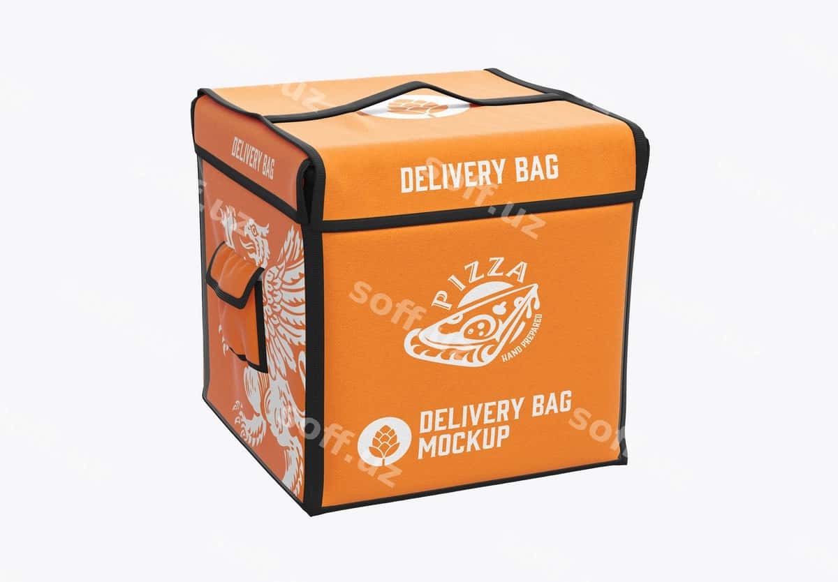 Yetkazib berish sumkasining namunasi | Delivery bag mockup 1
