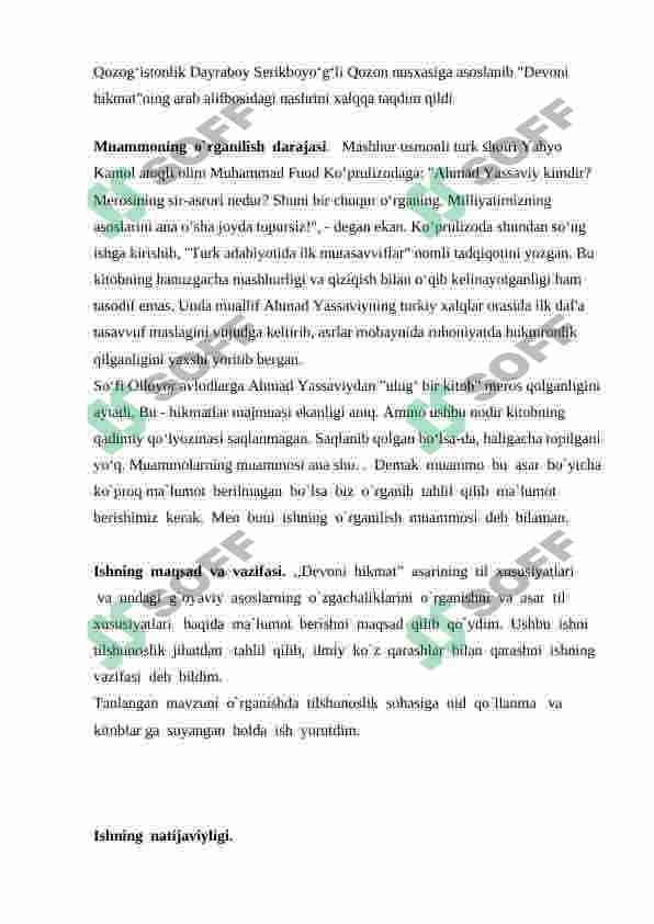 ,,Devoni  hikmat”  asarining  til  xususiyatlari 6