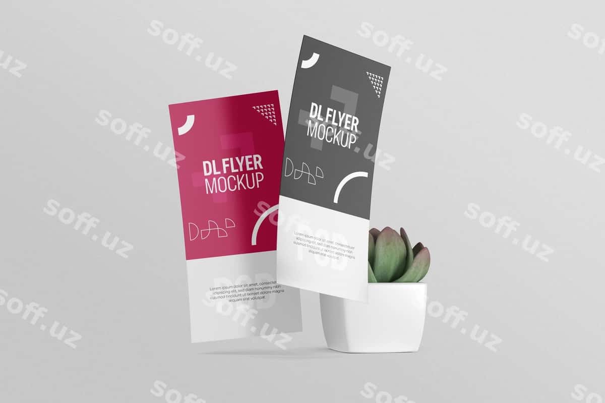 Dl flyer namunasi | Dl flyer mockup 1