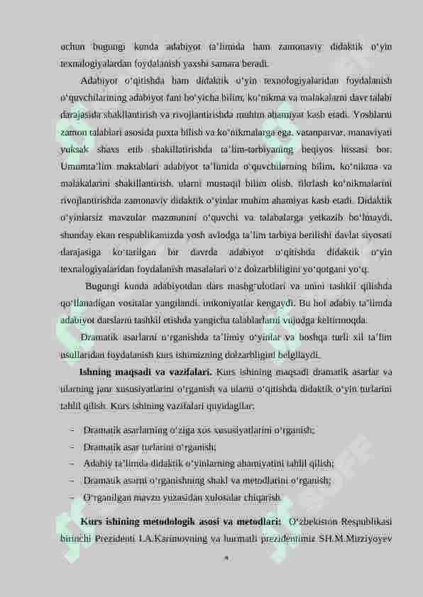 Dramatik asarlar bilan ishlashda ta’limiy o‘yinlardan foydalanish 4