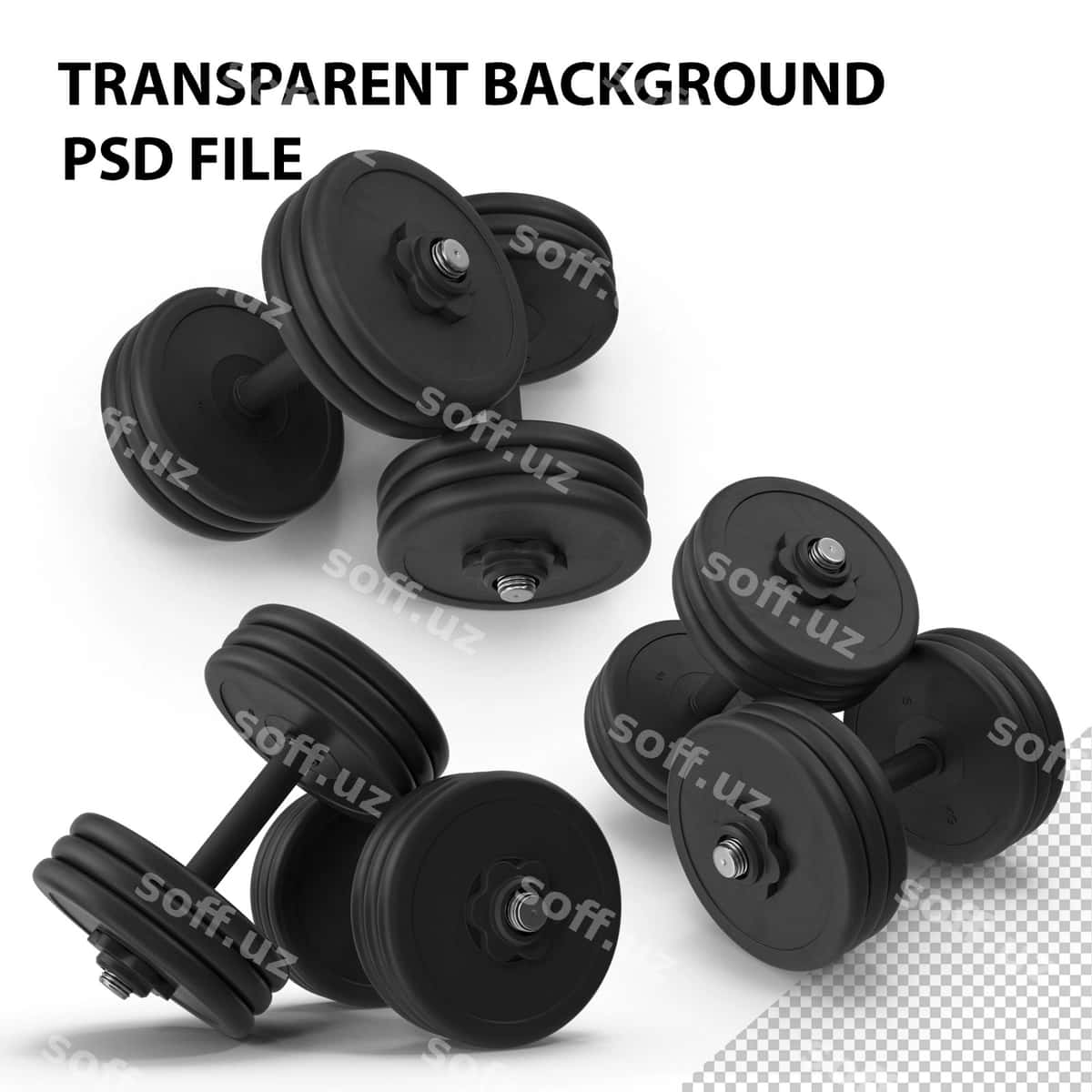 Dumbbell 2x 30kg qora png | Dumbbell 2x 30kg black png 1
