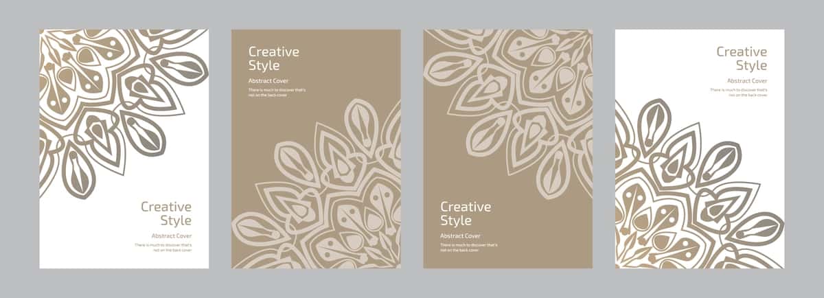 Izolyatsiya qilingan hisobot shablonining ijodiy biznes taqdimoti tartibi geometrik | Isolated report template creative business presentation layout geometric 1