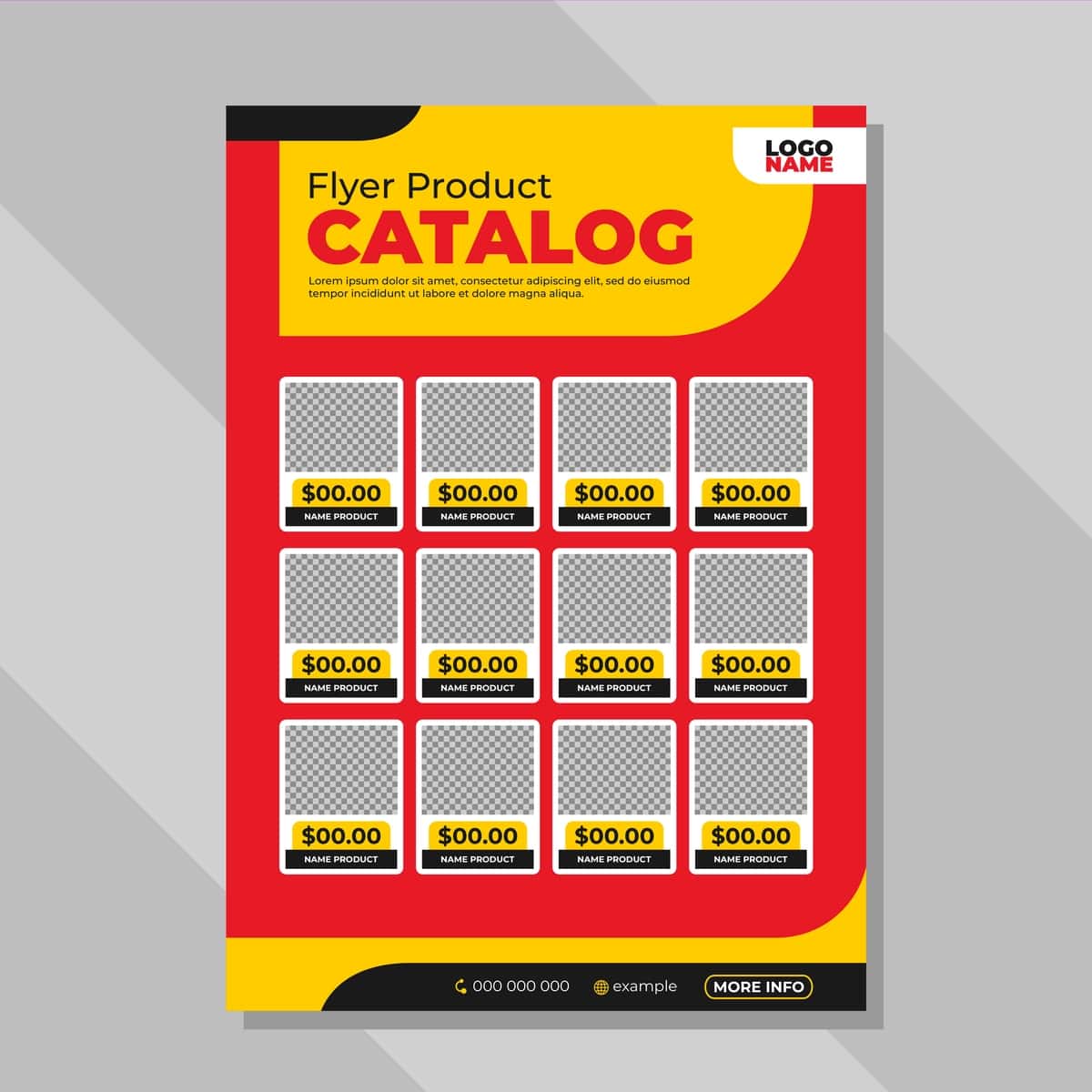 Mahsulot katalogi flyer dizayni | Product catalog flyer design 1