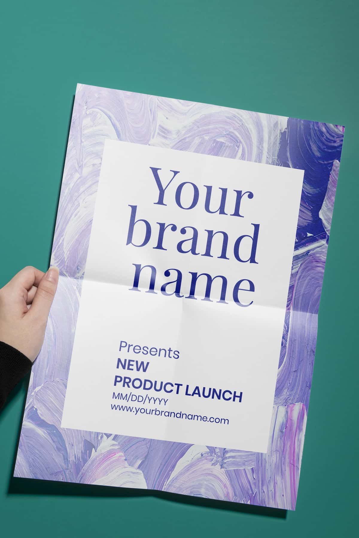 Psd ish yuritish buyumlari uchun tekis dizayndagi poster maketlari | Poster mockup psd stationery flat lay design 1