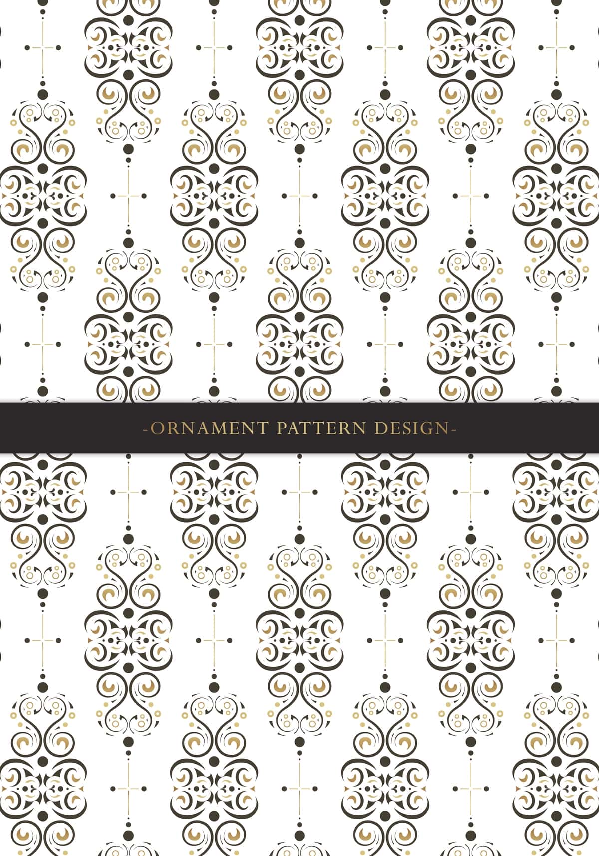 Swirl ornament choksiz naqsh dizayn fon badiiy bezak | Swirl ornament seamless pattern design background art decoration 1