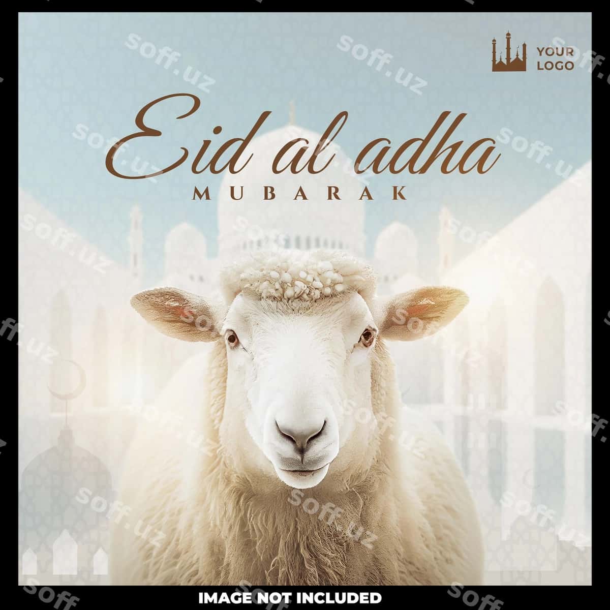 Qurbon hayiti dizayn shabloni | Eid al adha design template 1
