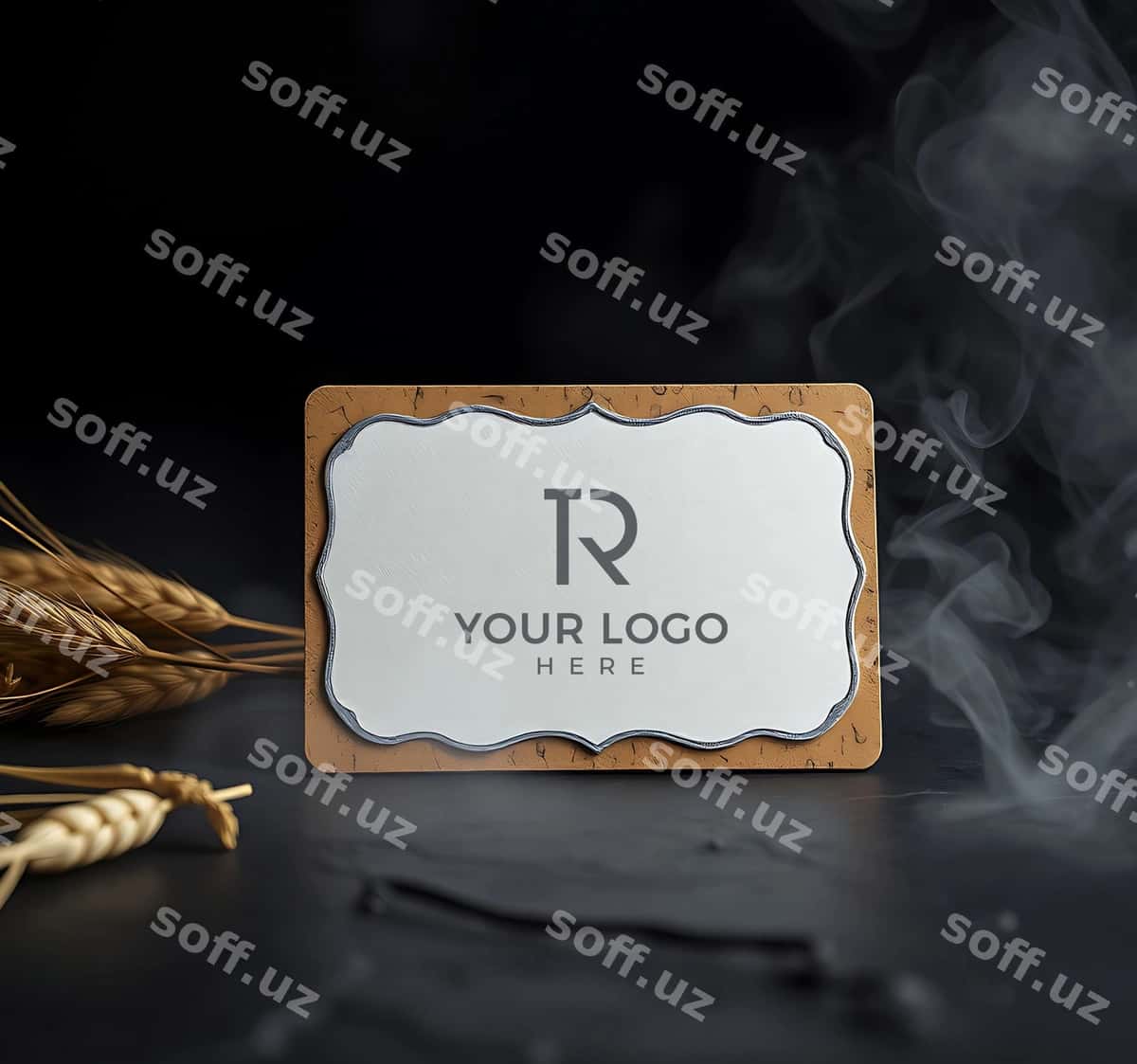 Chiroyli biznes karta namunasi | Elegant business card mockup 1