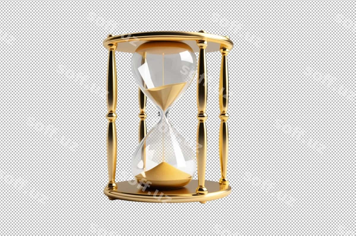 Elegant soat qutbu oltin parlavchilik bilan | Elegant hourglass with golden shimmer 1