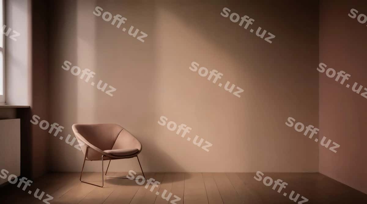Kreslo bilan oqlangan minimalist interyer | Elegant minimalist interior with chair 1
