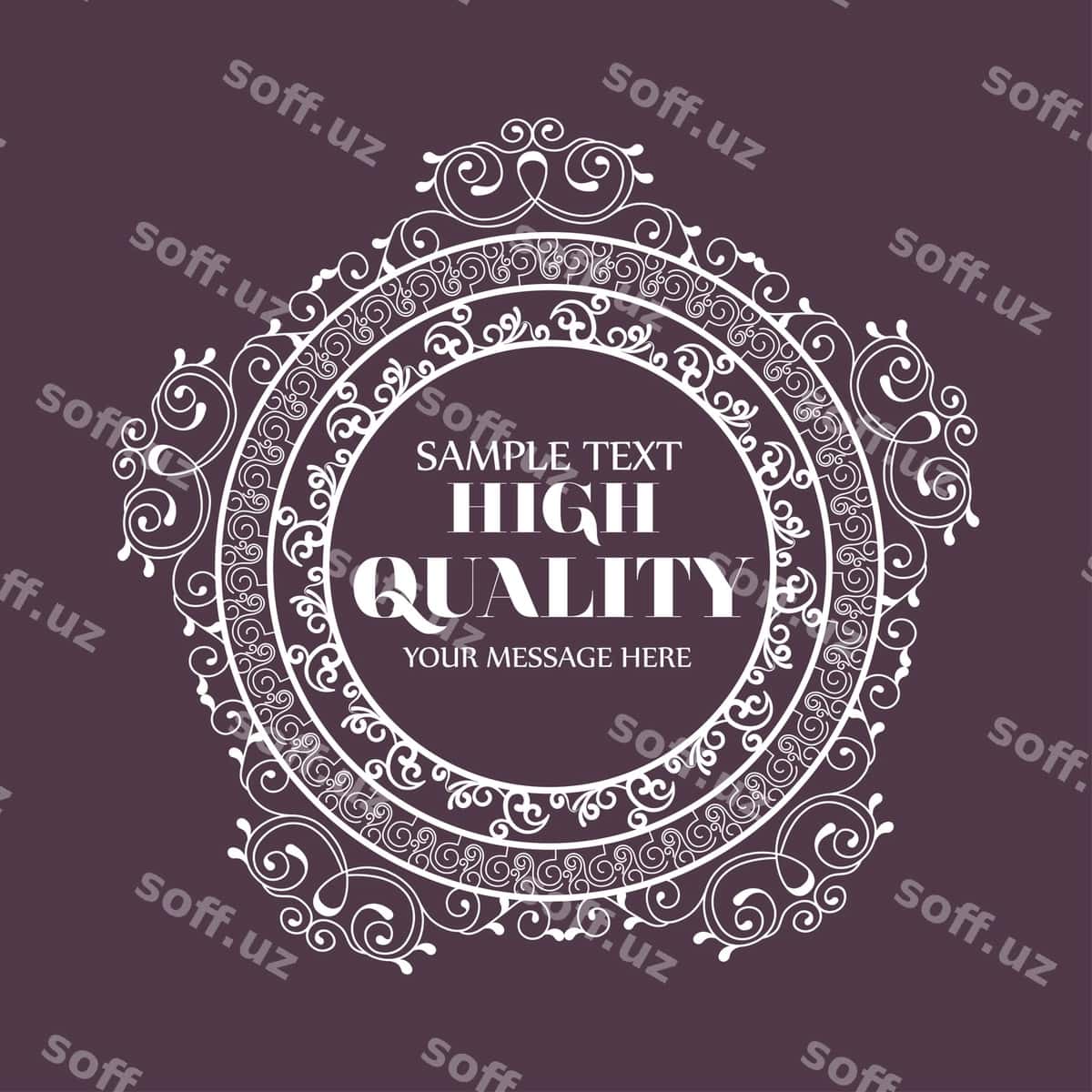 Chiroyli sifatli ramka dizayni | Elegant quality frame design 1