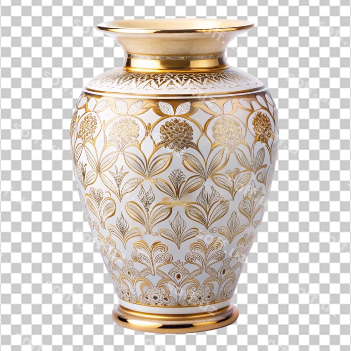 Chiroyli vaza shaffof orqa fonda | Elegant vase transparent background 1