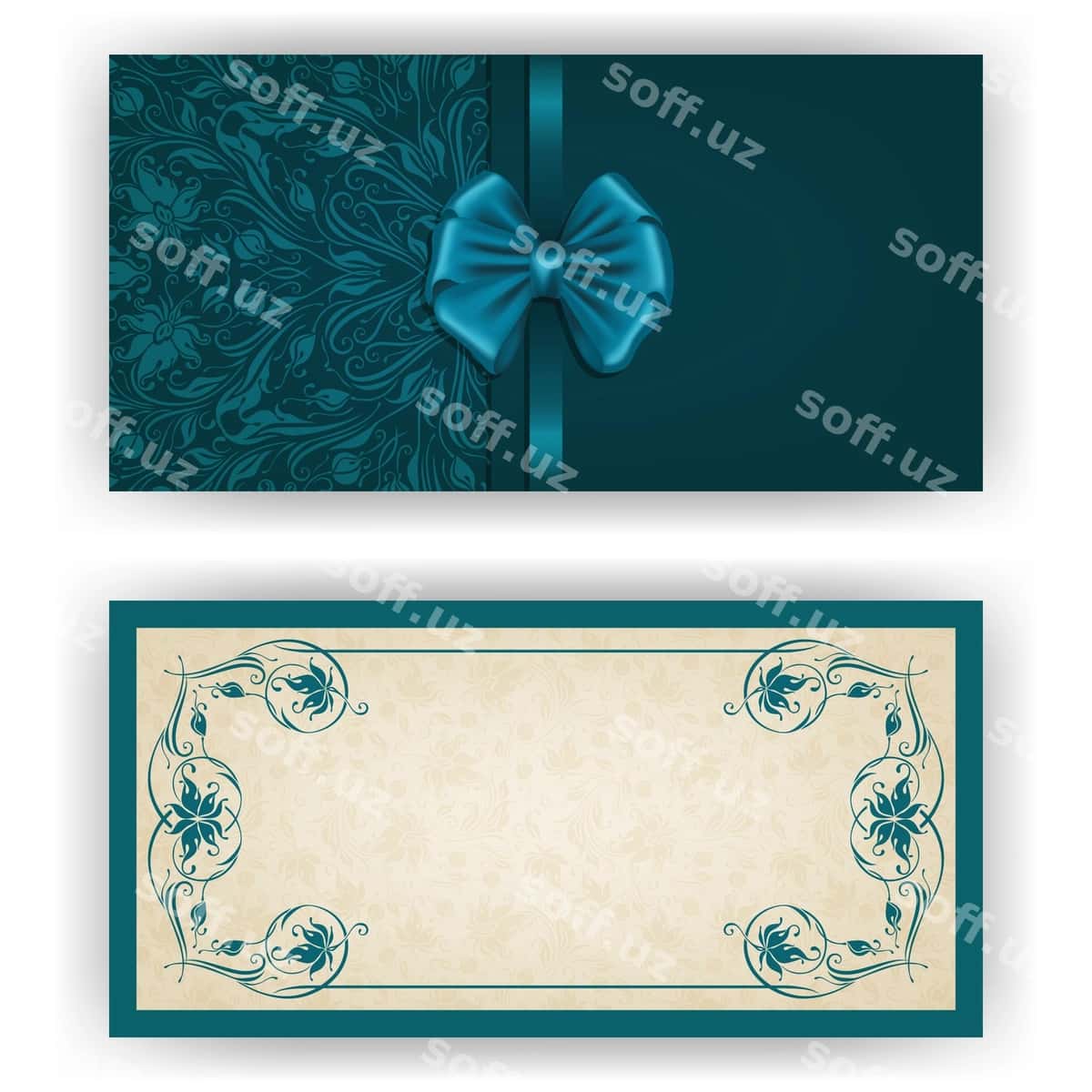 Elegant vektor shablon lyuks taklif | Elegant vector template luxury invitation 1