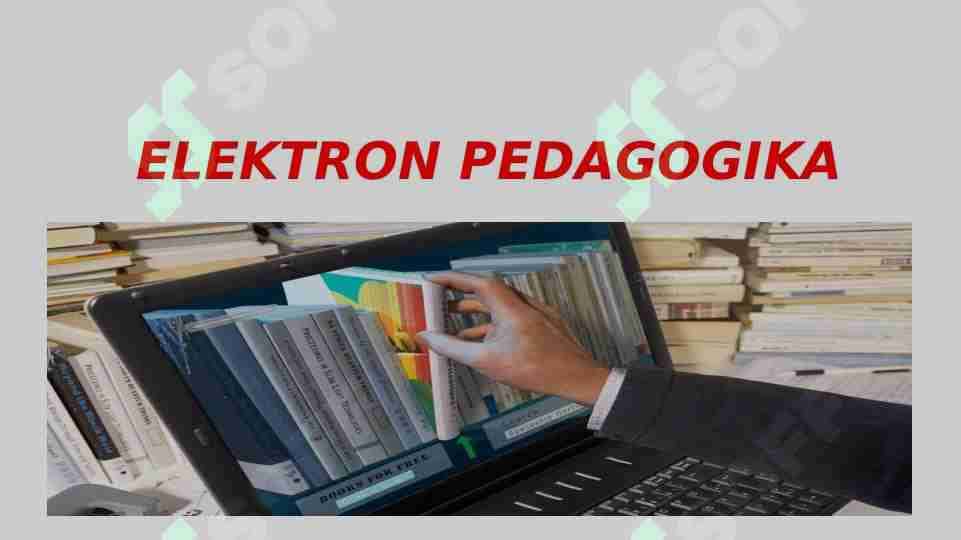ELEKTRON PEDAGOGIKA 1