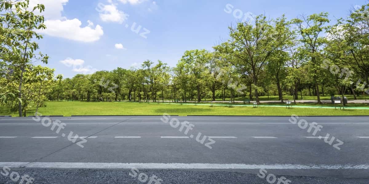 Bo'sh avtomobil yo'li asfaltki yo'li chiroyli osmon | Empty highway asphalt road beautiful sky 1