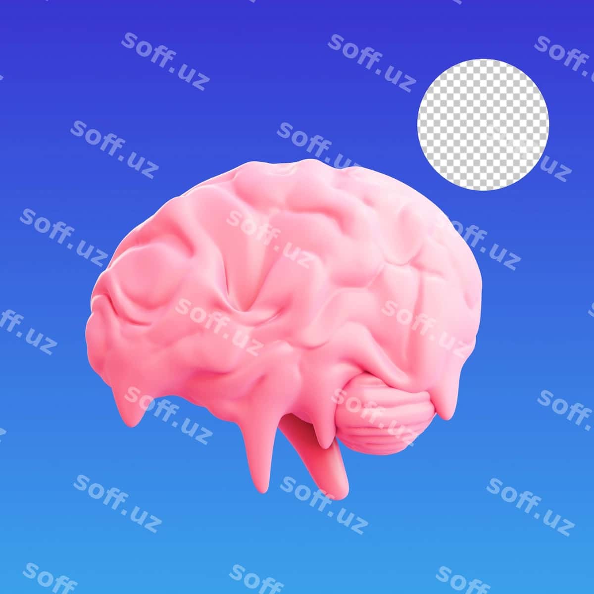 Charchagan aql 3D tasviri | Exhausted mind 3d illustration 1