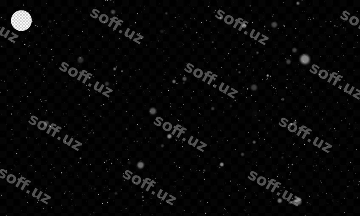 Yog'ayotgan qor alohida qora foni | Falling snow isolated black background 1