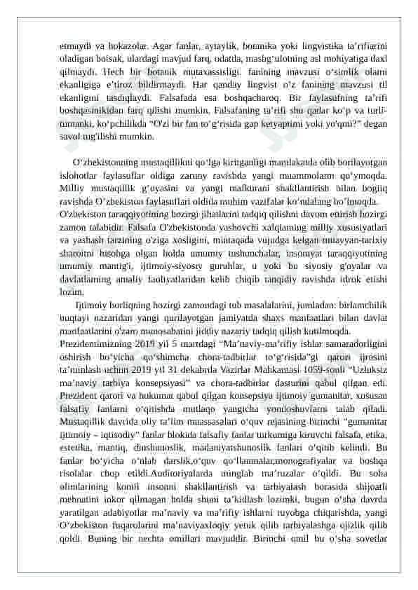O'zbekistonda falsafiy fikirlar rivoji. O'zbekiston falsafasi haqida referat 4