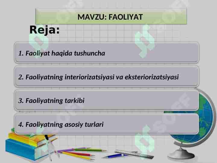 FAOLIYAT