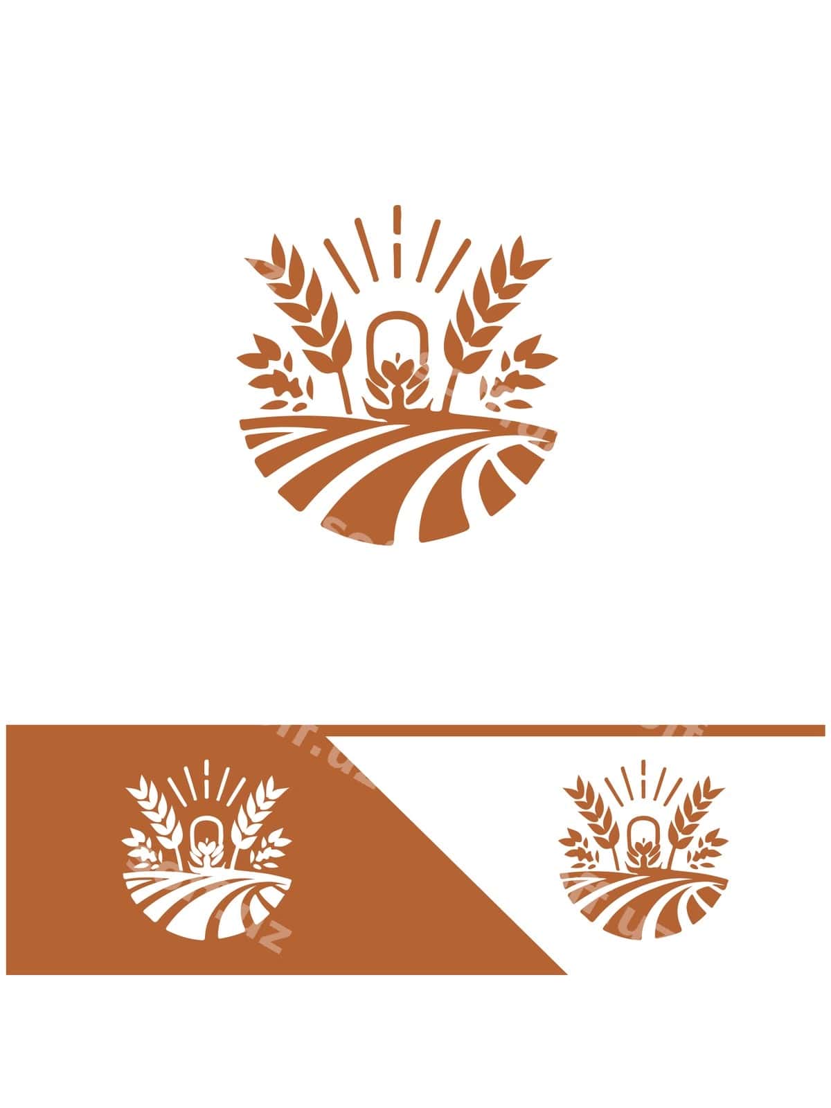 Boshqotcha maydoni logotipi | Farm field logo 1