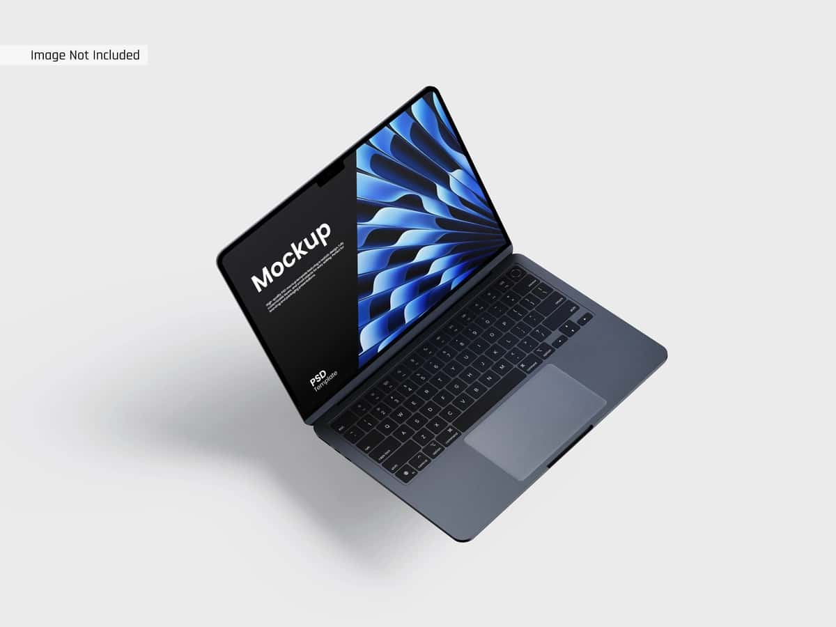 Noutbuk qurilmasi maketi mahsulot taqdimoti | Sleek laptop device mockup product presentation 1