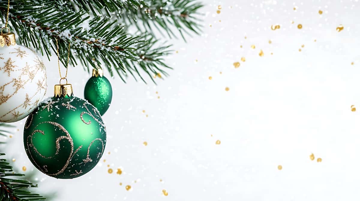 Oq fonda bayramona Rojdestvo kartasi | Festive christmas card white background 1