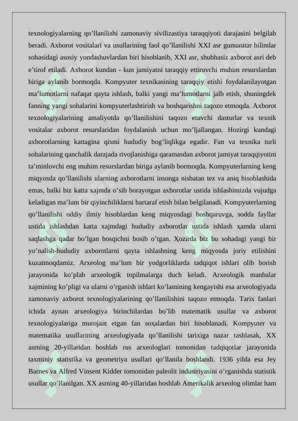 Arxeologik muammolarni matematik tuzish va yechish yo‘llari 24 2