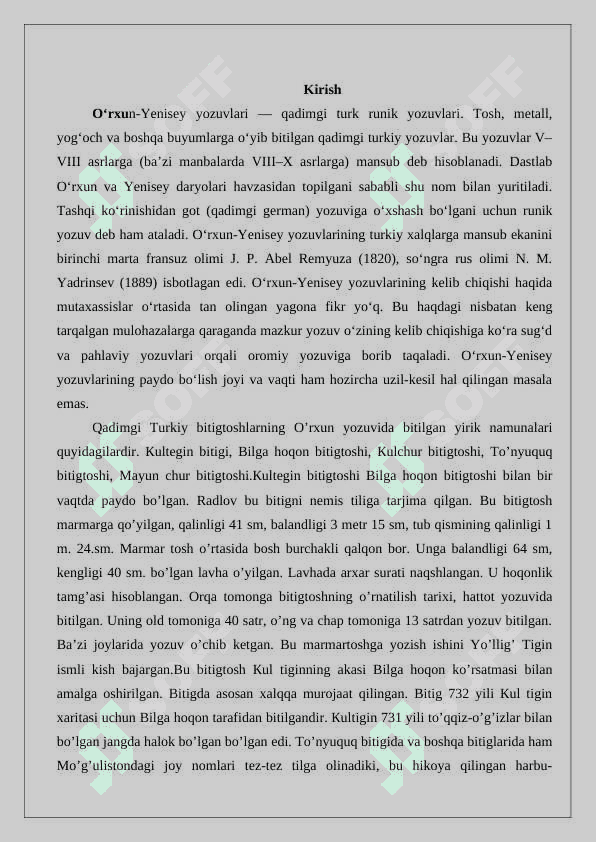 O'rxun-Yenisey yodgorliklarida ijtimoy-siyosiy voqealarning aks etishi   24 2