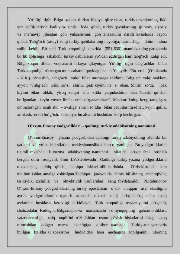 O'rxun-Yenisey yodgorliklarida ijtimoy-siyosiy voqealarning aks etishi   24 7