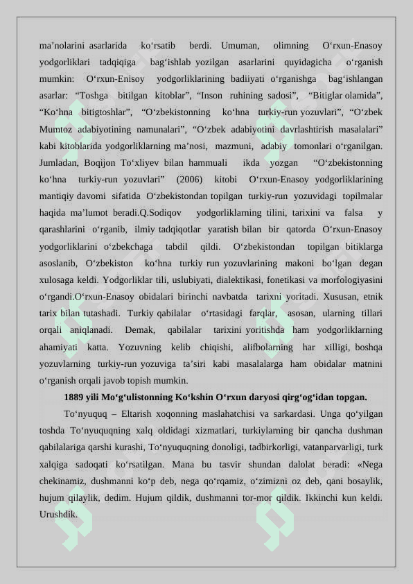 O'rxun-Yenisey yodgorliklarida ijtimoy-siyosiy voqealarning aks etishi   24 8
