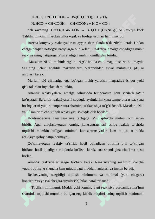 Analitik kimyoda organik reagentlar 6