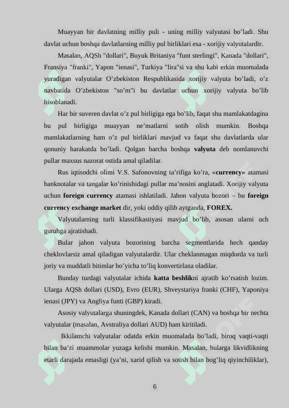 VALYUTA KURSI 6