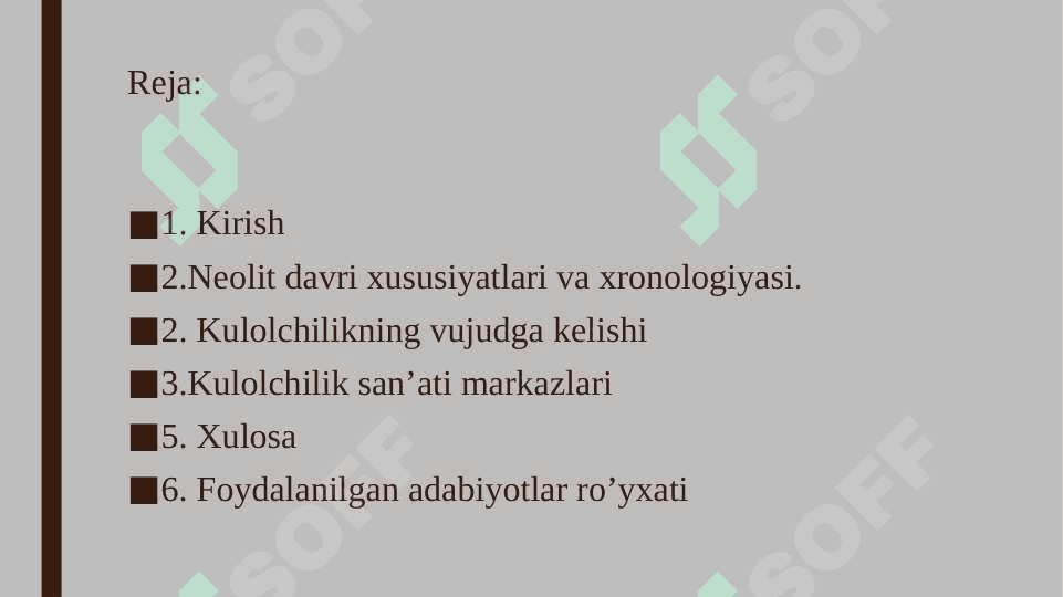 Kulolchilikning vujudga kelishi va rivojlanish bosqichlari 2