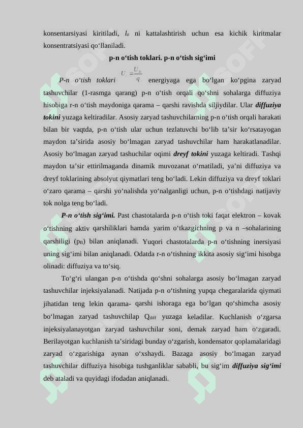 Yarim o'tkazgichlarda kontakt hosil bo'lishi 4